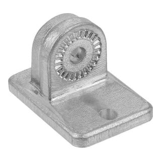 KIPP Rohrverbinder mit Fuß H=35 G=50 Aluminium Stahl