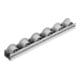 KIPP Rollenbahn Form B mit Spurkranz 2000mm Stahl verzinkt Polypropylen grau