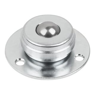 KIPP Roue à billes Forme B Ø 19 mm acier bille en acier inoxydable