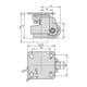 KIPP Rouleau de levage avec système de blocage D62 I29 H103 Polyamide