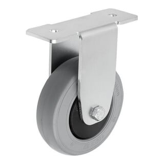 KIPP Roulette fixe Form A 100 x 32 mm caoutchouc acier