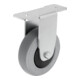KIPP Roulette fixe Form A 100 x 32 mm caoutchouc acier