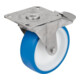 KIPP Roulette pivotante avec système de blocage Stop-Fix Ø125 Thermoplast 1.4301 pour hygiène