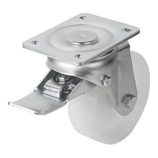 KIPP Roulette pivotante avec système de blocage STOP-TOP Polyamide Acier Ø 150 I 50