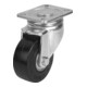KIPP Roulette pivotante sans système de blocage Acier Caoutchouc Ø160 x 50 mm