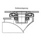 KIPP Roulette pivotante sans système de blocage Acier Caoutchouc Ø160 x 50 mm
