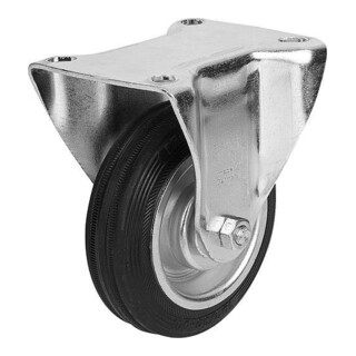 KIPP Roulette pivotante sans système de blocage Ø 100 x 30 mm caoutchouc acier