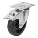 KIPP Roulette pivotante Stop-Fix Ø 160 x 50 mm caoutchouc boîtier acier