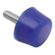 KIPP Rubber buffer conisch buitendraad M08 x 20 roestvrij staal A4 1.4401