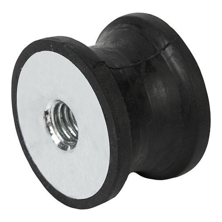 KIPP Rubberbuffer type CT getailleerd M04 Ø15mm H15mm staal elastomeer