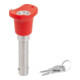 KIPP RVS afsluitbare kogelborgpen D1=12 L=25 1.4305