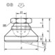 KIPP Scharnierplaat D1=M08 D=25 H=18 Vorm D POM RVS