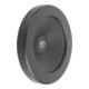 KIPP Scheibenhandrad D1=100 Passbohrung mit Nut D2=10H7 Aluminium schwarz
