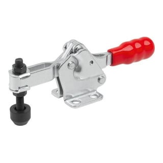 KIPP Schnellspanner Fuß waagrecht F2=1000 verstellbar Andruckspindel M.