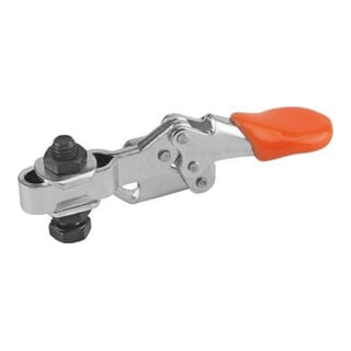 KIPP Schnellspanner Fuß waagrecht Mini F1=250 verstellb. Andruckspindel M05x20