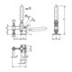 KIPP Schnellspanner Fuß waagrecht Standard F1=1500 M06x50