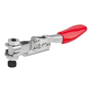 KIPP Schnellspanner horizontal Mini F1=250 verstellbar Andruckspindel