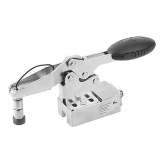 KIPP Schnellspanner horizontal mit Kraftsensor D=M06 F4=1200 Edelstahl