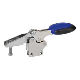KIPP Schnellspanner horizontal mit Sicherheitsverriegelung F1=1350 vernickelt