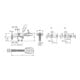 KIPP Schnellspanner horizontal mit Sicherheitsverriegelung Fuß senkrecht F1=2000 ver.