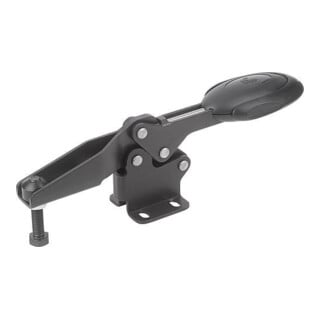 KIPP Schnellspanner horizontal mit Sicherheitsverriegelung Fuß waagrecht F1=2000 ver.