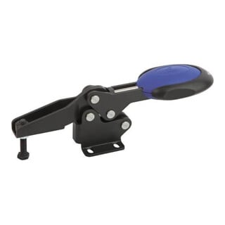 KIPP Schnellspanner horizontal mit Sicherheitsverriegelung Fuß waagrecht F1=2200 ver.