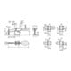 KIPP Schnellspanner Horizontal Standard F1=2000 verstellbar Andruck Fuß waagrecht