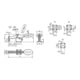 KIPP Schnellspanner horizontal Standard F1=650 verstellbar Andrucks.