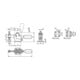 KIPP Schnellspanner Horizontal Standard Fuß waagrecht F1=1400 feste Andruckspindel