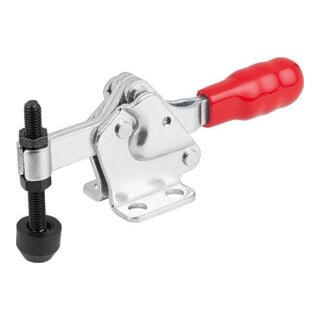 KIPP Schnellspanner Horizontal Standard Fuß waagrecht F1=700 feste Andruckspindel