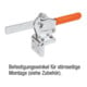 KIPP Schnellspanner Standard Fuß waagrecht horizontal voller Haltearm Stahl verzinkt