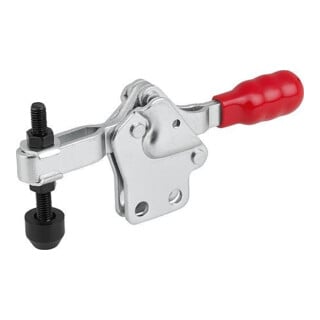 KIPP Schnellspanner Standard L=110 Stahl Fuß senkrecht Kunststoffgriff
