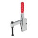 KIPP Schnellspanner Standard L=229,2 Stahl Fuß senkrecht Kunststoff rot