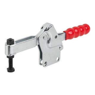 KIPP Schnellspanner Standard L=277 Stahl Fuß senkrecht Kunststoffgriff