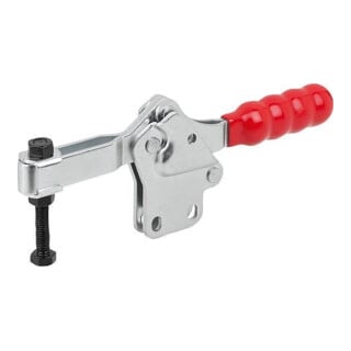 KIPP Schnellspanner Standard L225 Stahl Fuß senkrecht Kunststoffgriff