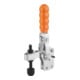 KIPP Schnellspanner Standard Stahl M12x100 Kunststoff orange Fuß senkrecht
