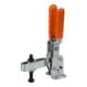 KIPP Schnellspanner vertikal M08x60 Kunststoffgriff orange Stahl Fuß waagrecht