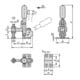 KIPP Schnellspanner Vertikal Mini F1=800 M06X