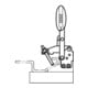 KIPP Schnellspanner Vertikal Standard F1=2000 verstellbar Andrucksp.