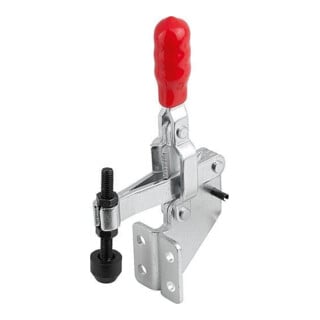 KIPP Schnellspanner Vertikal Standard F1=800 feste Andruckspindel Fuß abgewinkelt