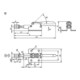 KIPP Schubstangenspanner Horizontal Form B F2=1600 Stahl verzinkt Kunststoffgriff