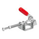 KIPP Schubstangenspanner Standard F2=1350 Stahl verzinkt Kunststoff rot