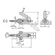 KIPP Schubstangenspanner Standard F2=4000 Stahl verzinkt und passiviert