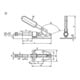 KIPP Schubstangenspanner Standard Form A F2=1800 Stahl verzinkt Kunststoffgriff