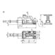 KIPP Schubstangenspanner Standard Form A F2=2450 Stahl verzinkt Kunststoffgriff