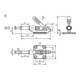 KIPP Schubstangenspanner Standard Form A F2=6675 Stahl verzinkt Kunststoffgriff