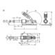 KIPP Schubstangenspanner Standard Form B F2=1800 Stahl verzinkt Kunststoffgriff