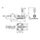 KIPP Schubstangenspanner Standard Form B F2=2250 Stahl verzinkt Kunststoffgriff