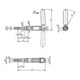 KIPP Schubstangenspanner Standard Stahl Kunststoff orange