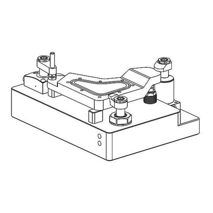 KIPP Schwenkspanner hydraulisch Form A einfach wirkend DK 25 Hub 10 Gewinde-U